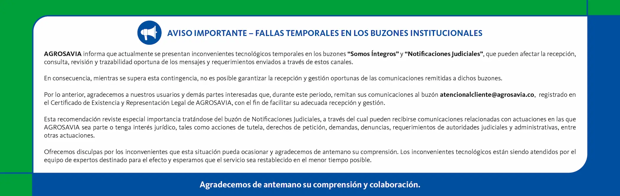 Correo De Notificaciones Y Somos Íntegros3