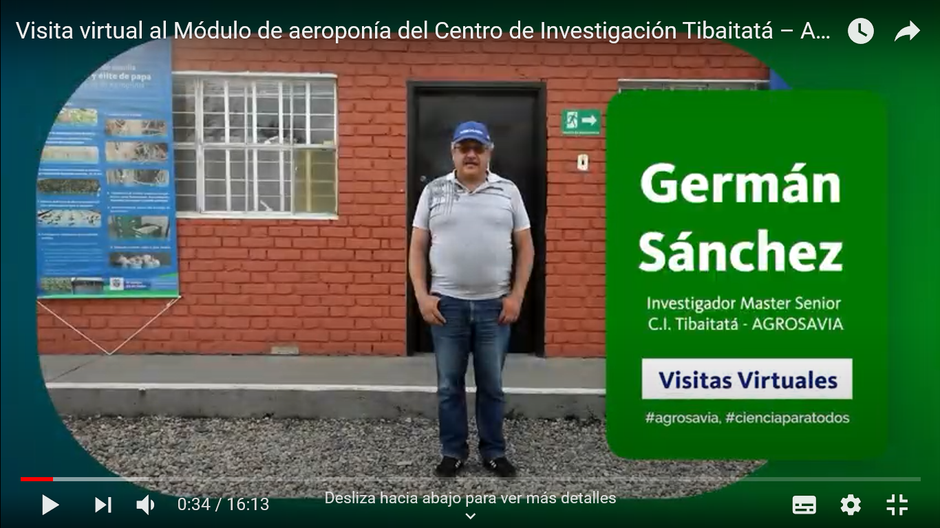 AGROSAVIA Ofrece Visitas Virtuales Al Centro De Investigación Tibaitatáaero2