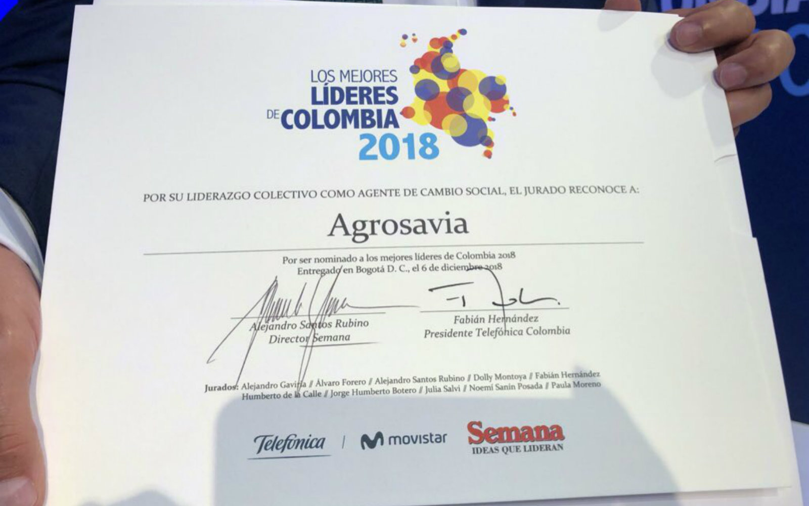 Tres investigadores de AGROSAVIA fueron nominados por la revista Semana al “Premio Mejores Líderes de Colombia”