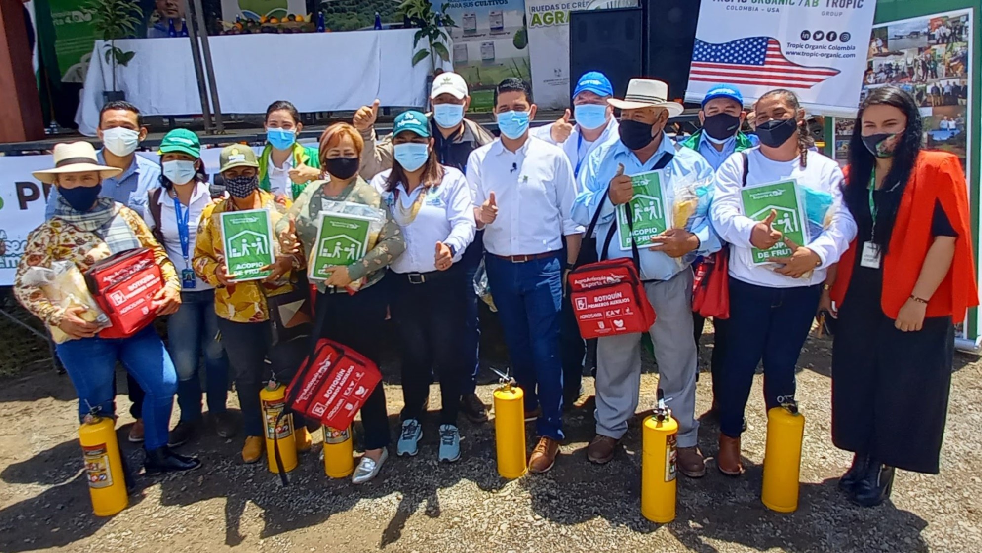Agro Antioquia Exporta 4.0 entregó implementos, señalética  y botiquines