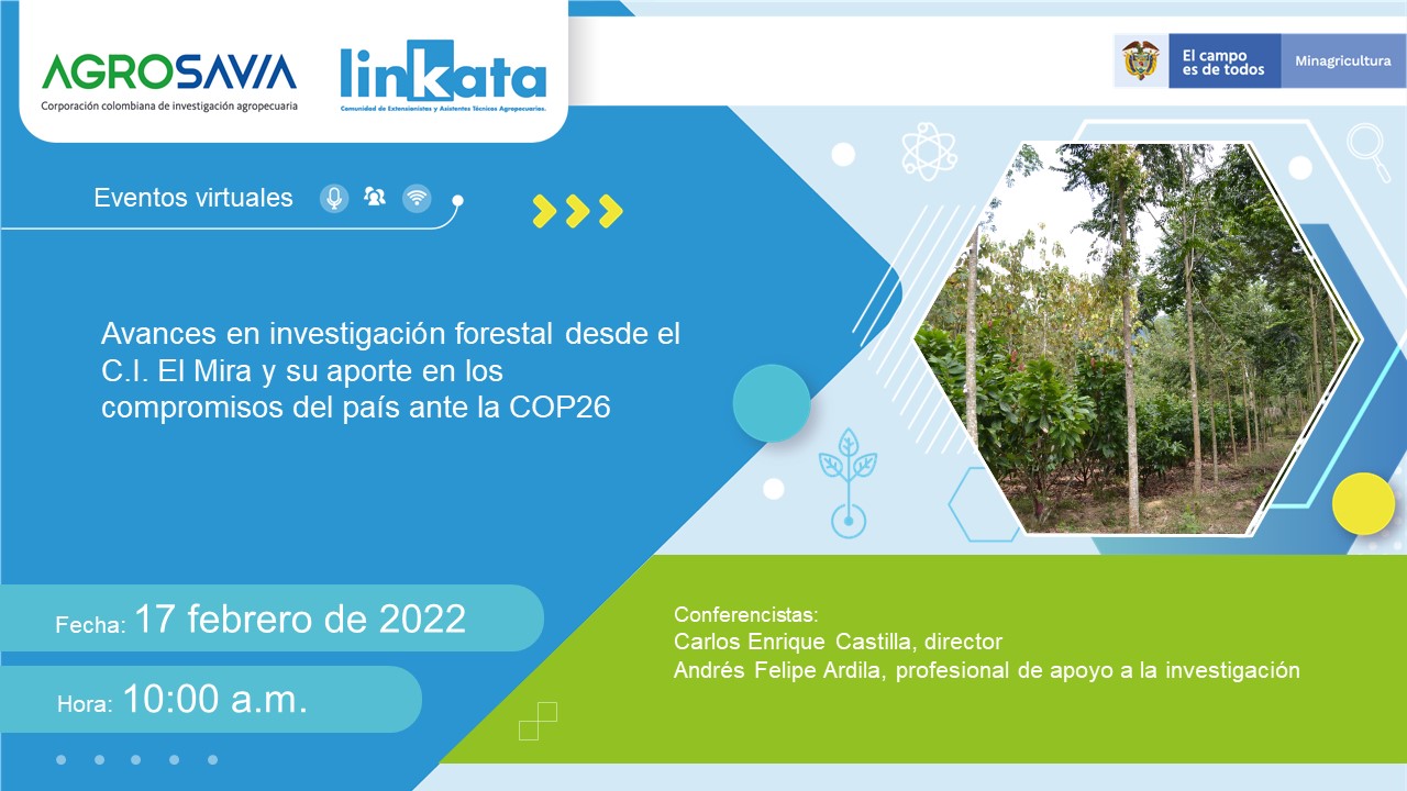 AGROSAVIA aporta a meta deforestación cero a 2030 desde el Pacífico nariñense