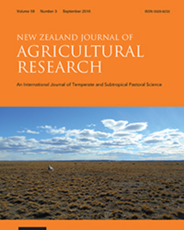 New Zealand Journal of Agricultural Research. ( 1958 - 2014)