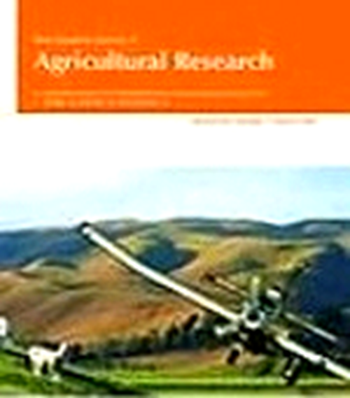 New Zealand Journal of Agricultural Research( 1958 - 2014). Revista en Suscripción - AGROSAVIA