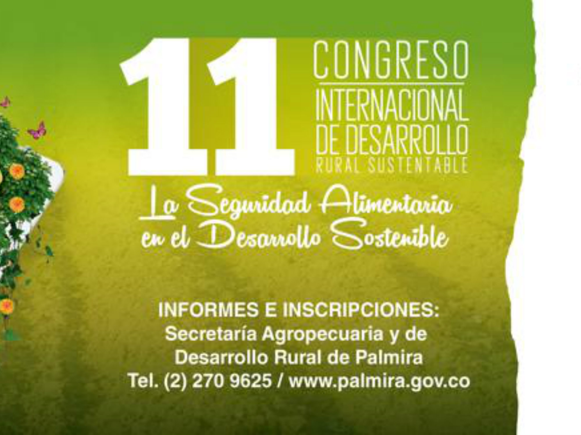 AGROSAVIA invita a participar en el 11 Congreso Internacional de Desarrollo Rural Sustentable que se realizará en el Valle del Cauca