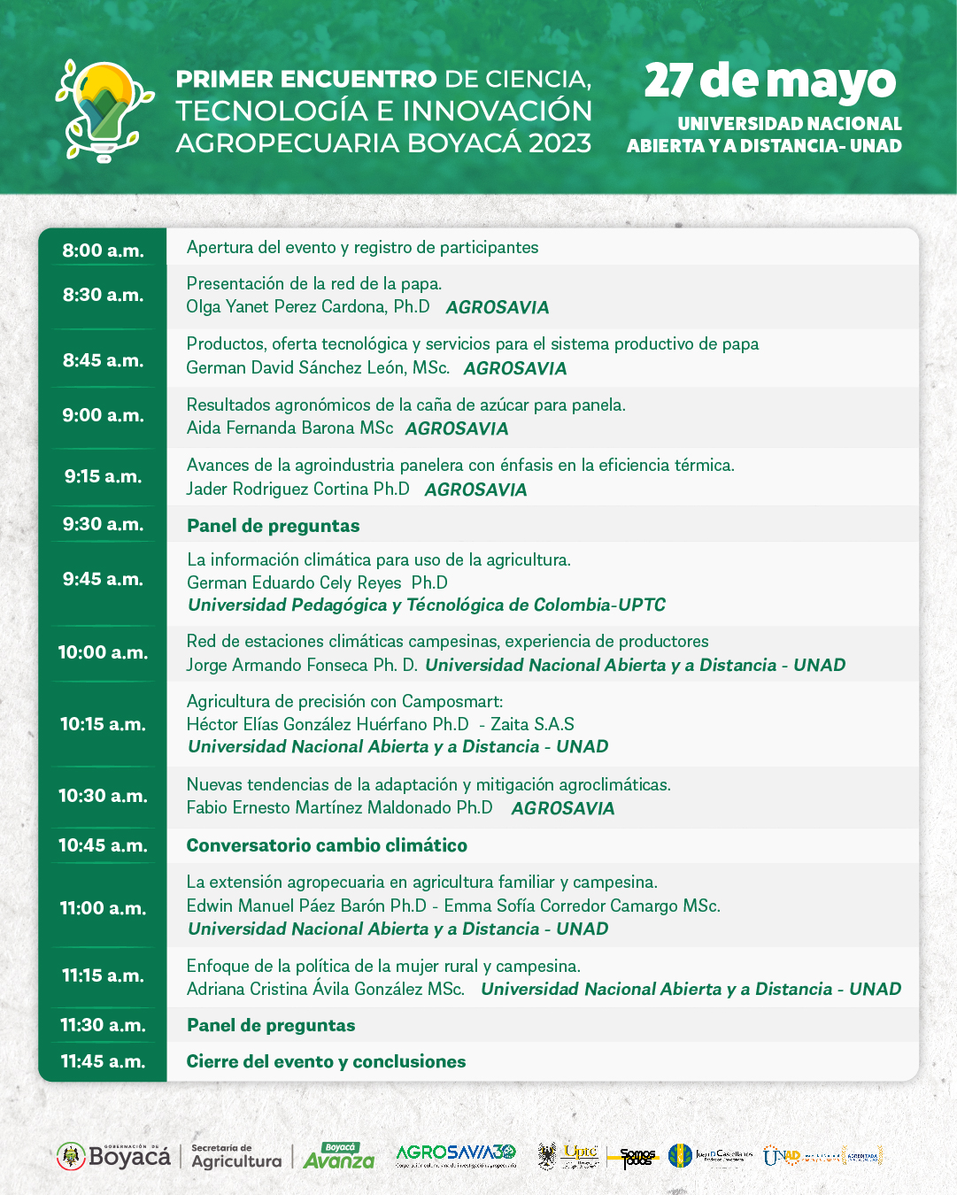 Agenda 27Mayo