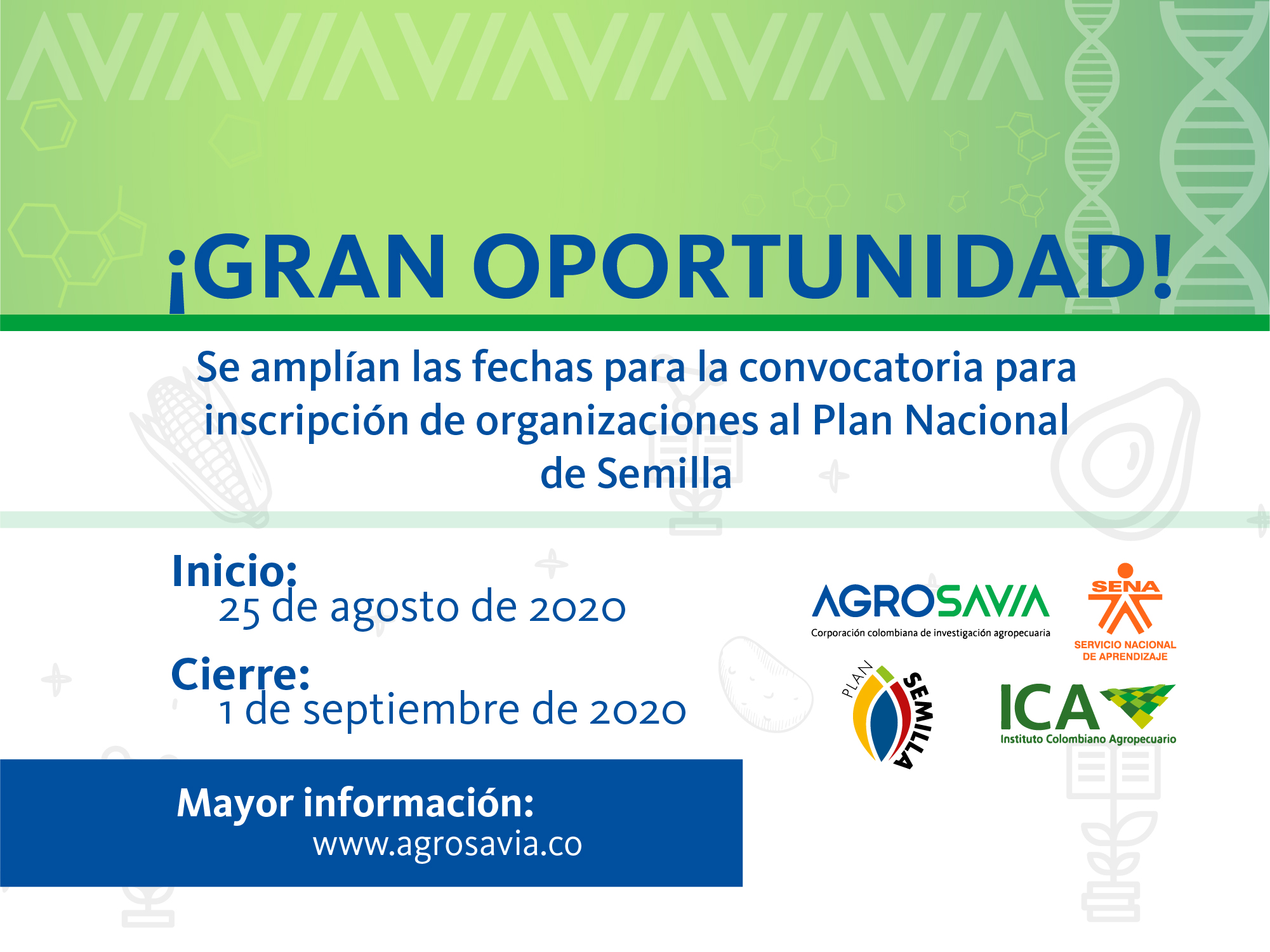 PNS continua con la convocatoria para registro de organizaciones de productores