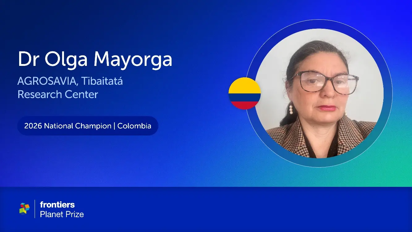 Investigadora de AGROSAVIA es reconocida en los Frontiers Planet Prize 2026