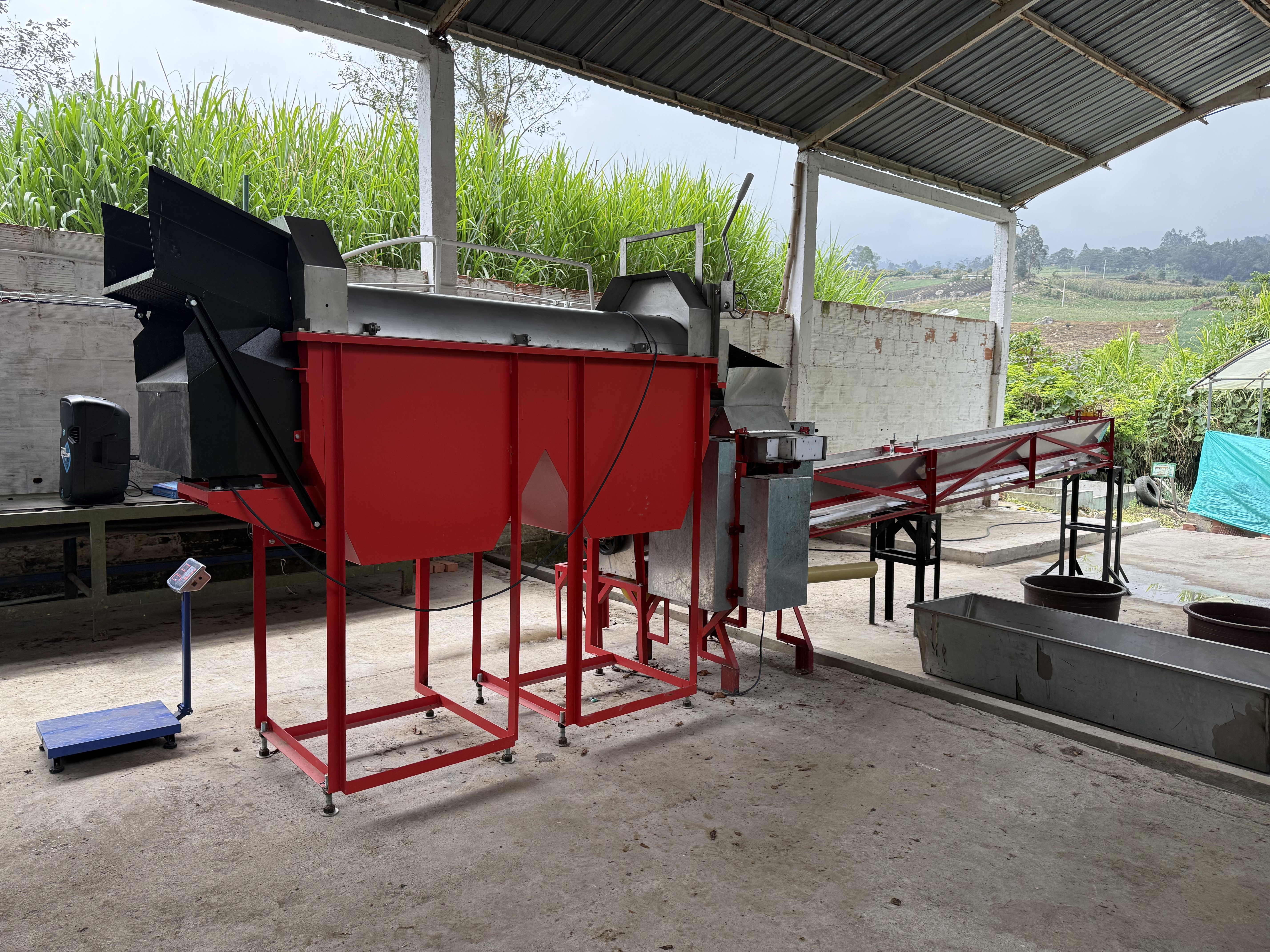 Equipos para el lavado de rizoma, rallado de rizoma y tamizado de masa para la producción de almidón de achira o sagú.