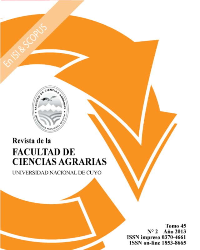 Revista de la Facultad de Ciencias Agrarias.  (1949 - 2014)