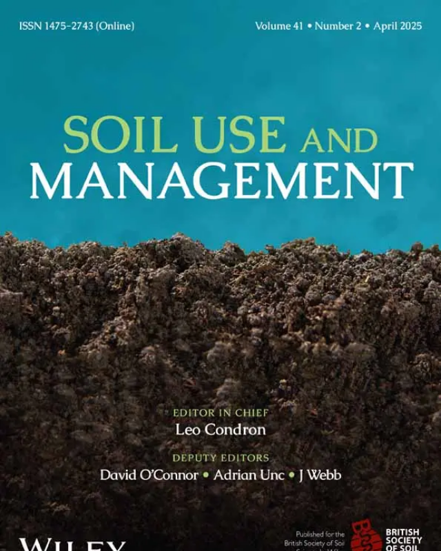 Soil Use and Management.  (2013-2018)