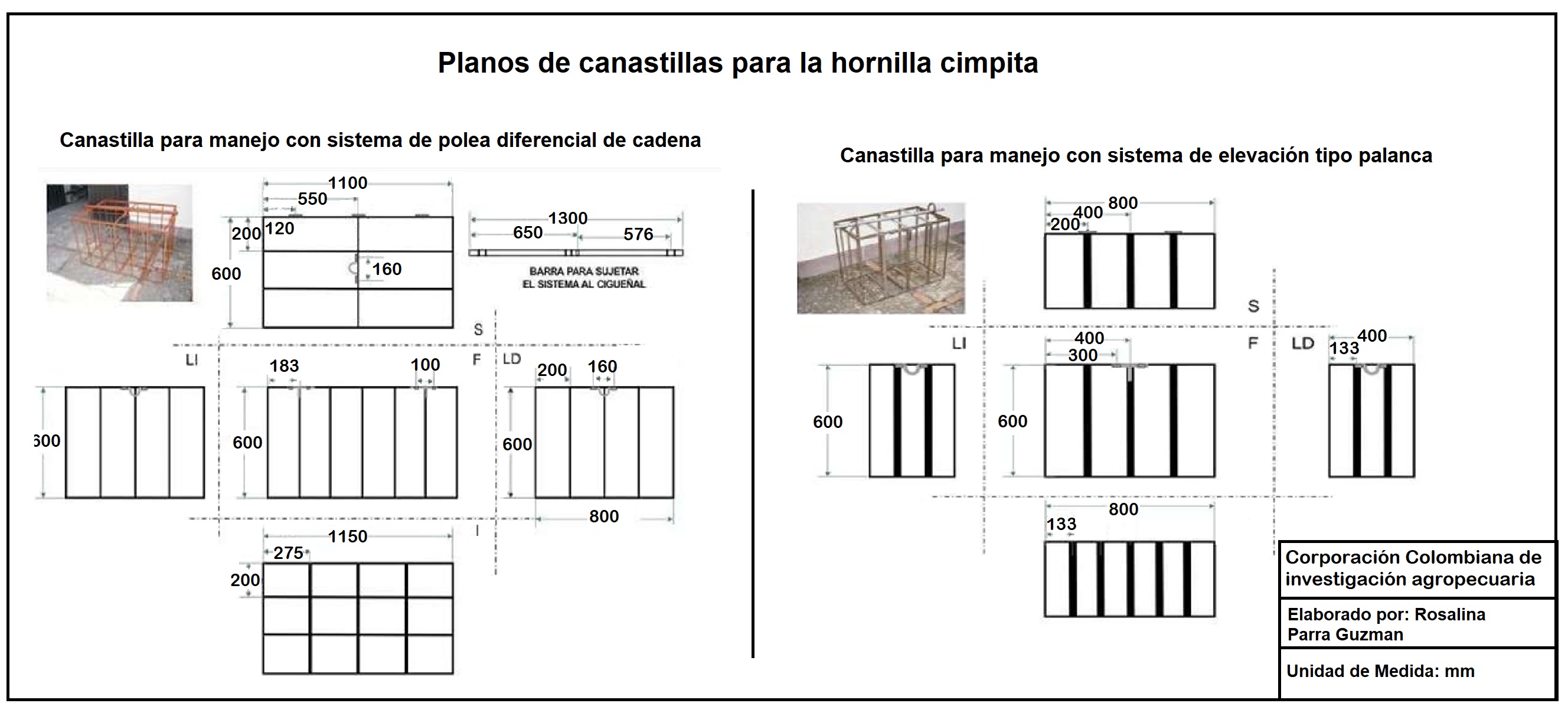 Planos Canastillas Hornillas Cimpita