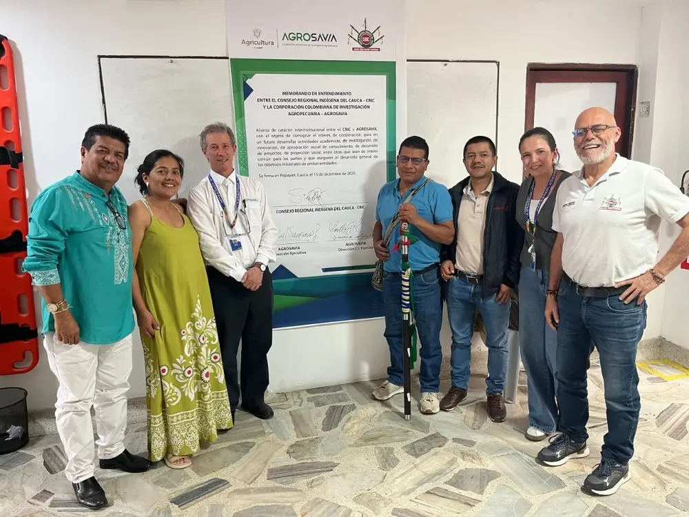 AGROSAVIA y el CRIC firman acuerdo histórico en Cauca